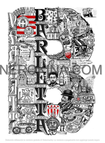 B di Barletta - Stampa grafica in edizione limitata