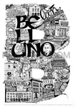 B di Belluno - Stampa grafica in edizione limitata
