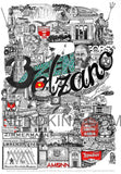 B di Bolzano - Stampa grafica in edizione limitata - Nerokina