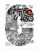 C  di  CAMPOBASSO- Stampa grafica in edizione limitata - Nerokina