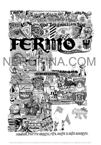 F di Fermo - Stampa grafica in edizione limitata