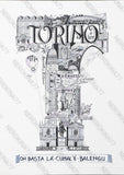 T di Torino - Stampa grafica in edizione limitata-Nerokina