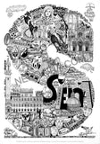 S di Siena - Stampa grafica in edizione limitata
